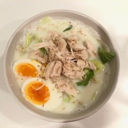 《超簡単》お鍋ぶっ込みシラタキ豆乳ラーメン！